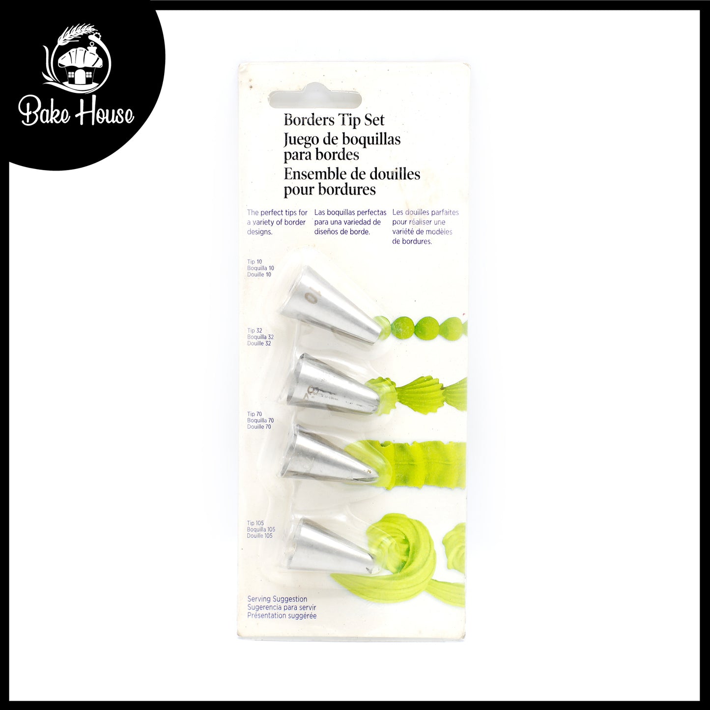 Tip (10,32,70,105) Icing Nozzle 4 Pcs Set