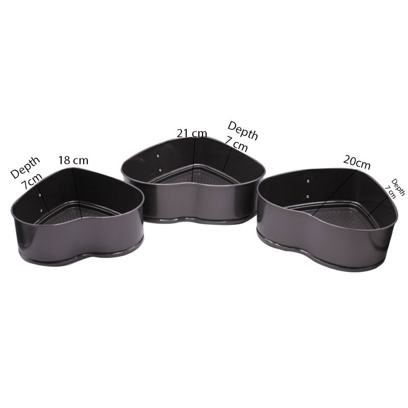 Heart Springform Non Stick 3pcs Set