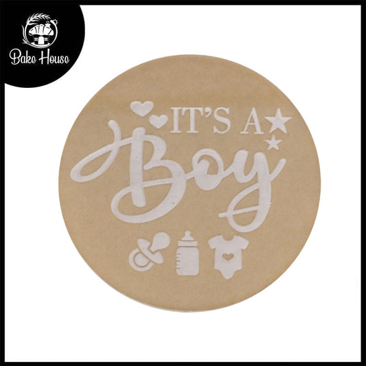 It's A Boy Fondant Stamp Plastic