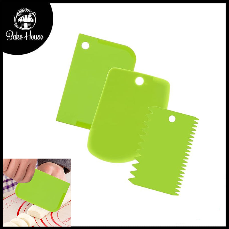 Cake Icing Scraper Plastic 3Pcs Set