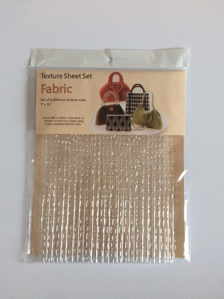 Fabric Texture Sheet Plastic 6Pcs Set