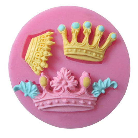 Fairy Tale Royal Crown Silicone Mold 3 Cavity