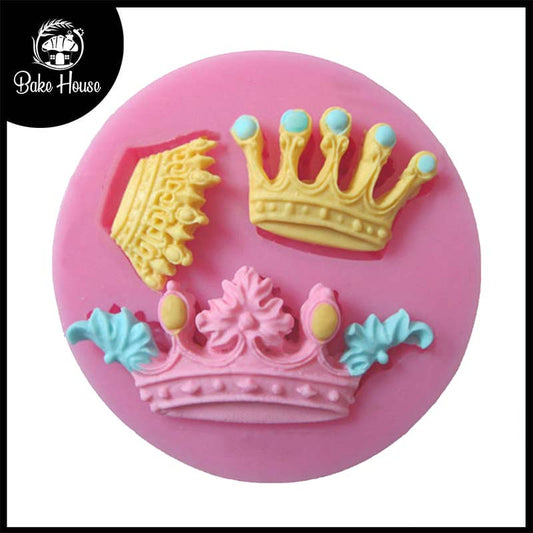 Fairy Tale Royal Crown Silicone Mold 3 Cavity