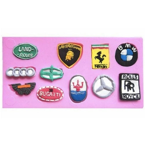 Famous Auto Car Brand Logo Silicone Fondant Mold