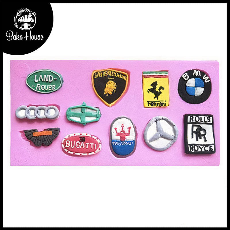 Famous Auto Car Brand Logo Silicone Fondant Mold