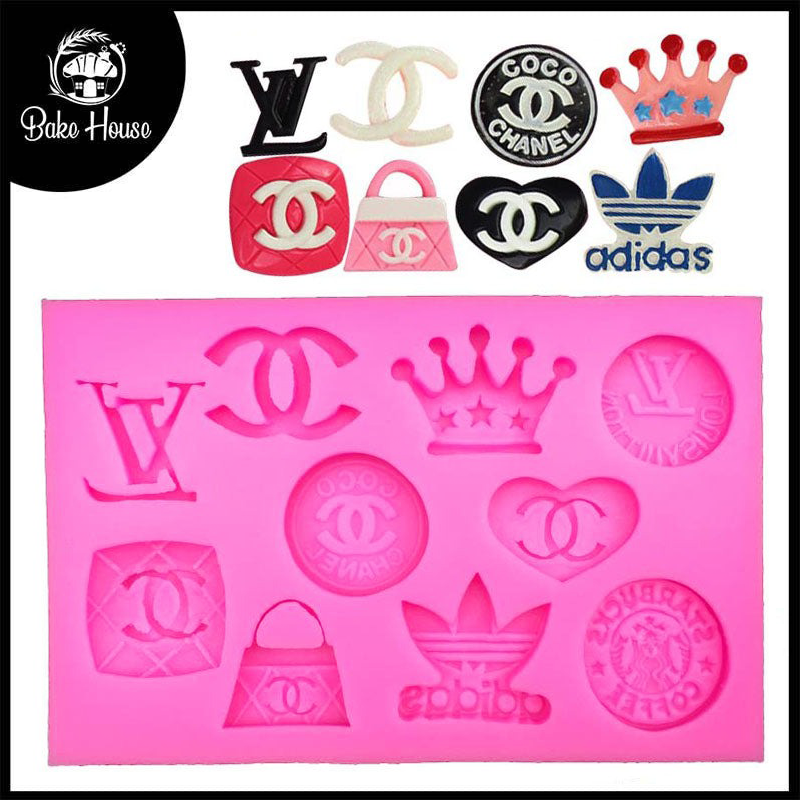 Famous Brand Logos Silicone Fondant And Chocolate Mold