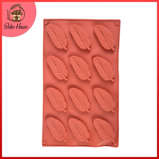 Feather Silicone Chooclate Mold 12 Cavity