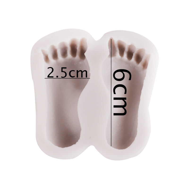 Feet 2 Cavity Silicone Mold