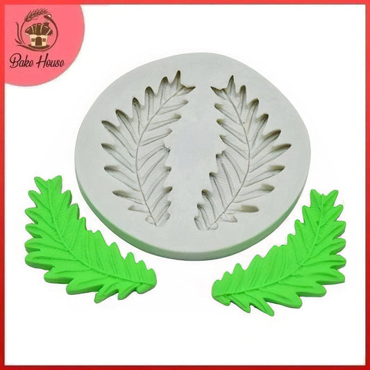 Fern Leaf Silicone Fondant & Chocolate Mold 2 Cavity