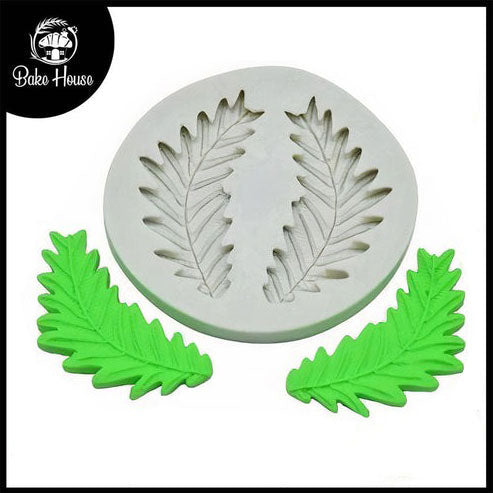 Fern Leaf Silicone Fondant & Chocolate Mold 2 Cavity