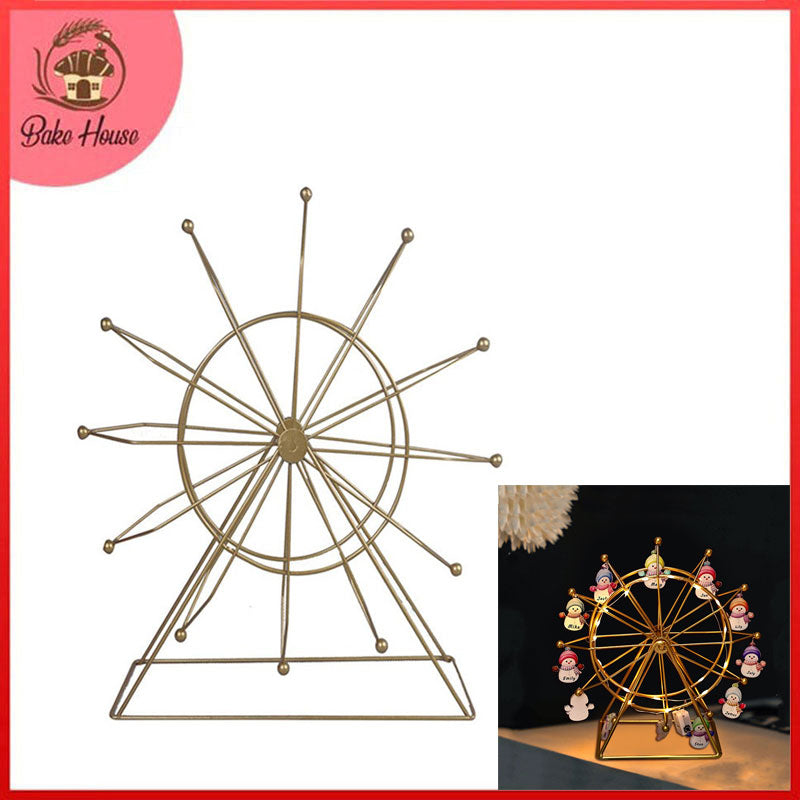 Ferris wheel Shape Iron Rotating Decoration Centrepiece Stand Medium