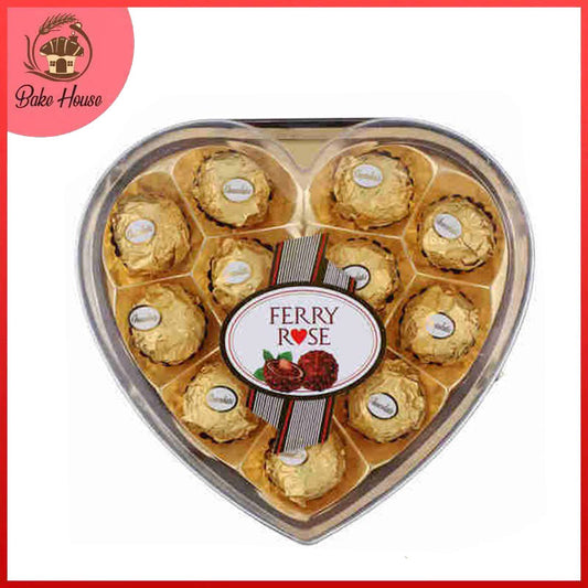 Ferry Rose Wafer Chocolate Balls 12Pcs Box
