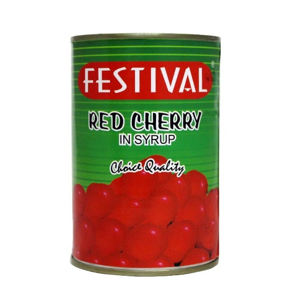 Festival Red Cherry In Syrup 400gm Tin