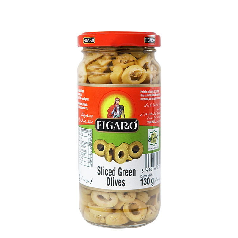 Figaro Sliced Green Olives 240gm