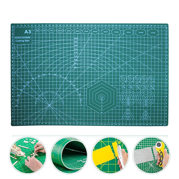 Flexible Cutting Mat Double Sided A3 Size (450x300mm)