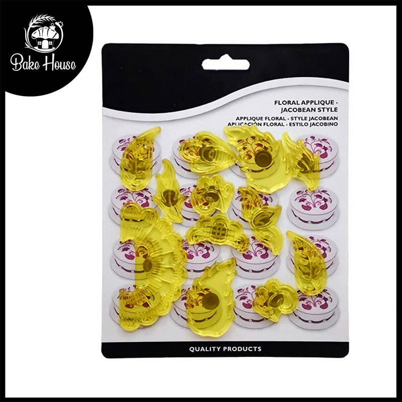 Floral Applique Fondant Cutter 11Pcs Set Plastic