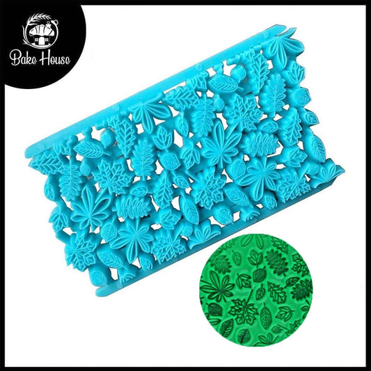 Floral & Leaves Plastic Fondant And Cake Embosser