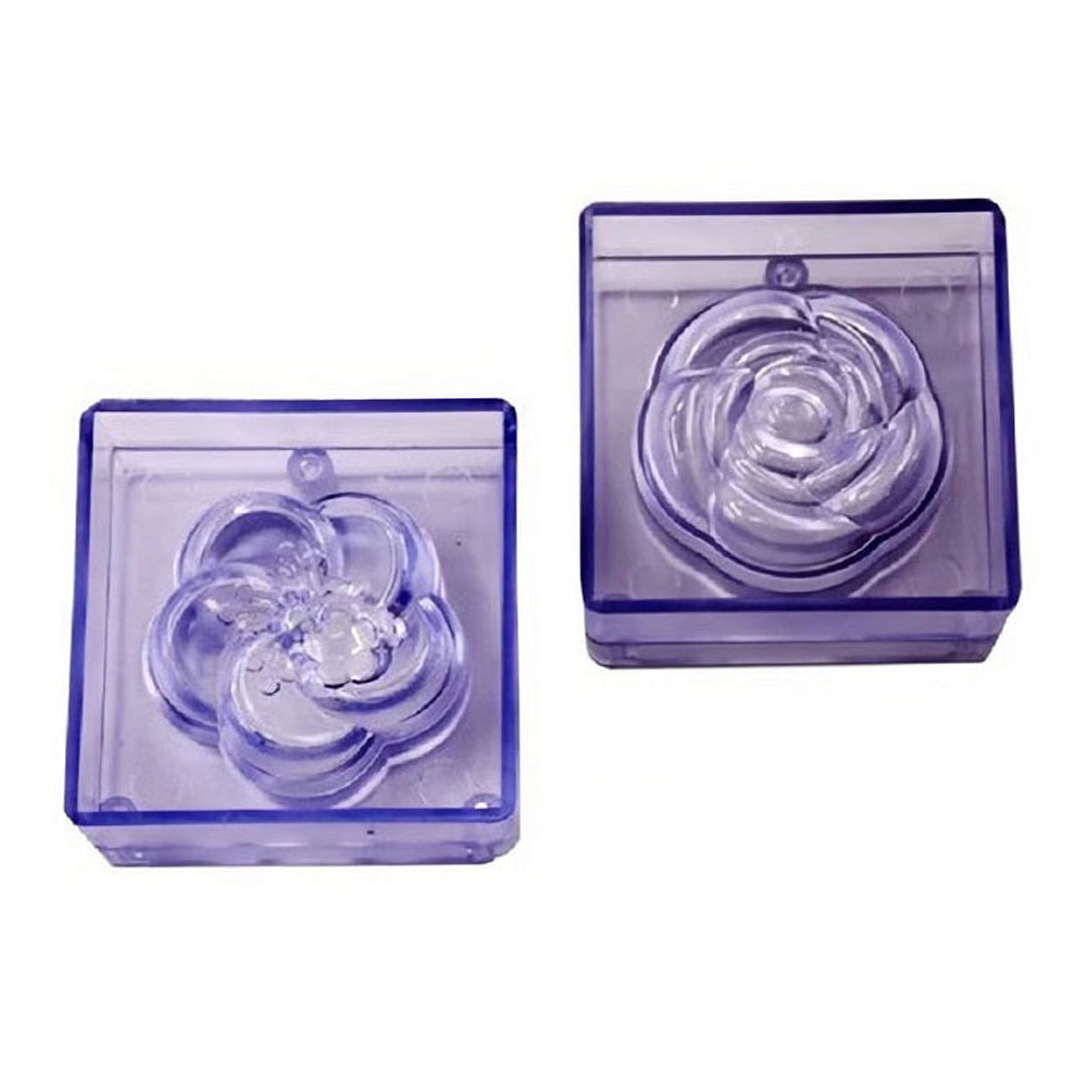 Flower Chocolate Mold Acrylic 2Pcs Set