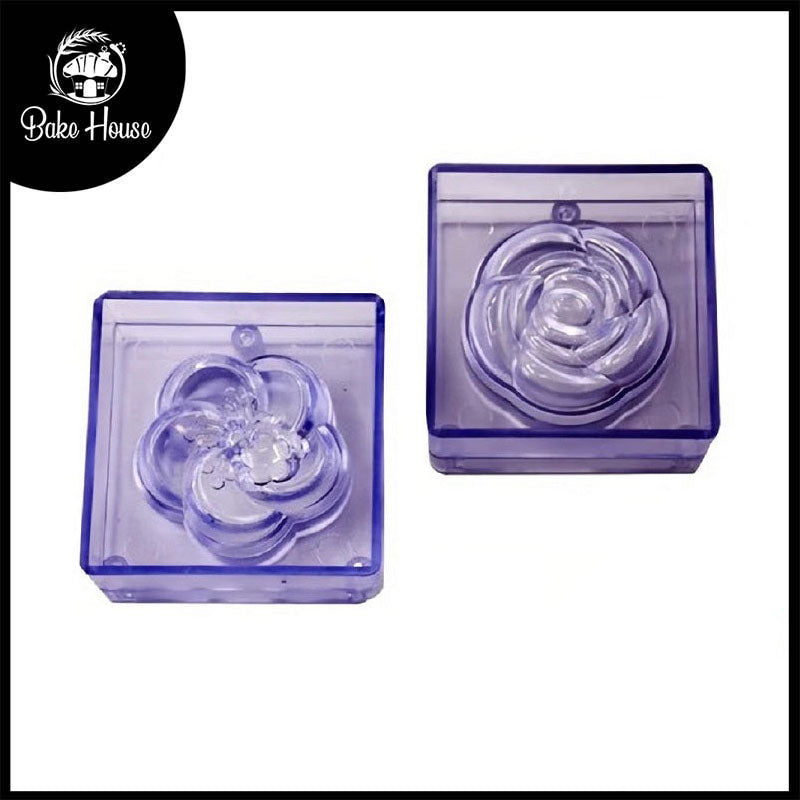 Flower Chocolate Mold Acrylic 2Pcs Set