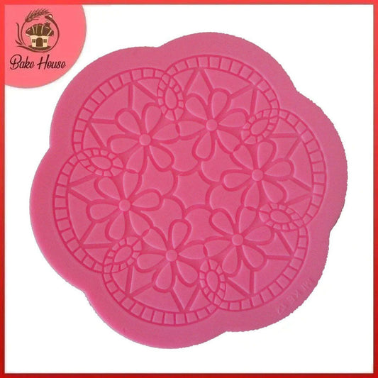 Flower Lace Cake Border Silicone Fondant Mold