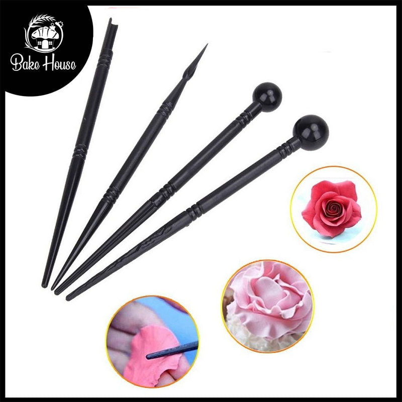 Flower Modeling Ball Tool 4Pcs Set Plastic