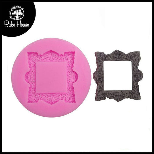 Flower Photo Frame Silicone Fondant & Chocolate Mold