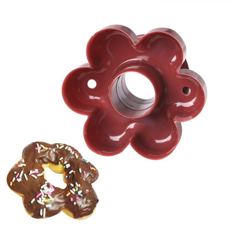 Flower Shape Donut Cutter Plastic