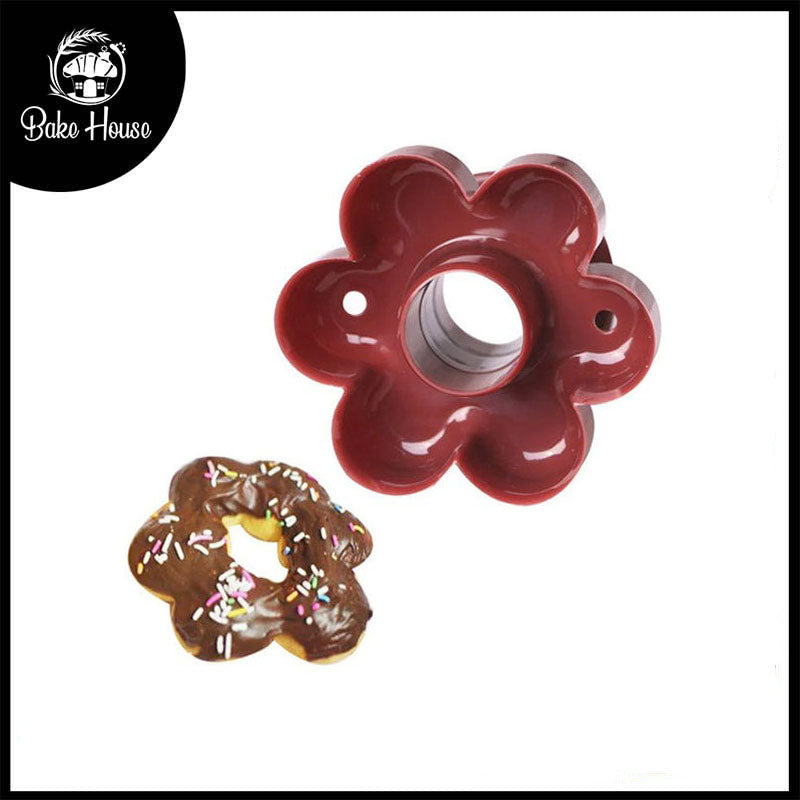 Flower Shape Donut Cutter Plastic