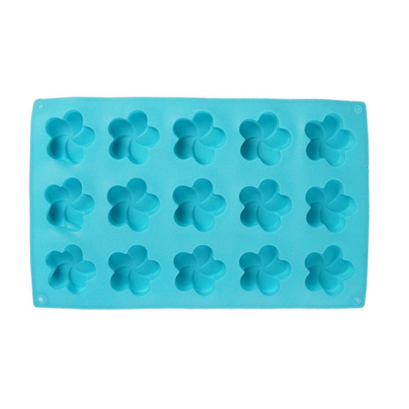 Flower Shape Silicone Mold  15 Cavity