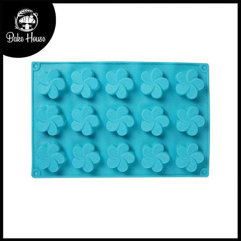 Flower Shape Silicone Mold  15 Cavity