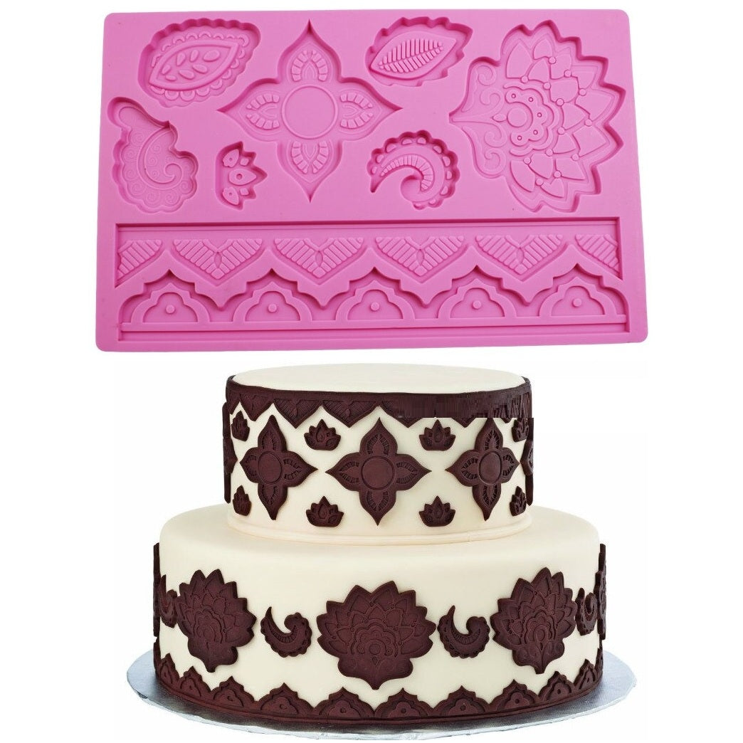 Silicone fondant outlet molds