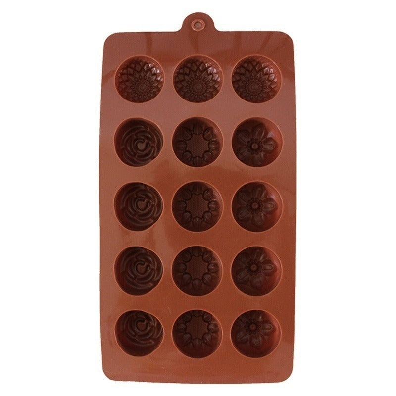 Flowers Silicone Chocolate & Candy Mold 15 Cavity