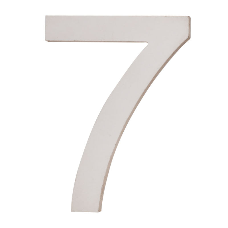 Freestanding Wooden Uppercase Number 7