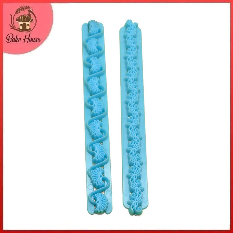 Fondant Cake Border Cutter 2Pcs Set (Design 2)