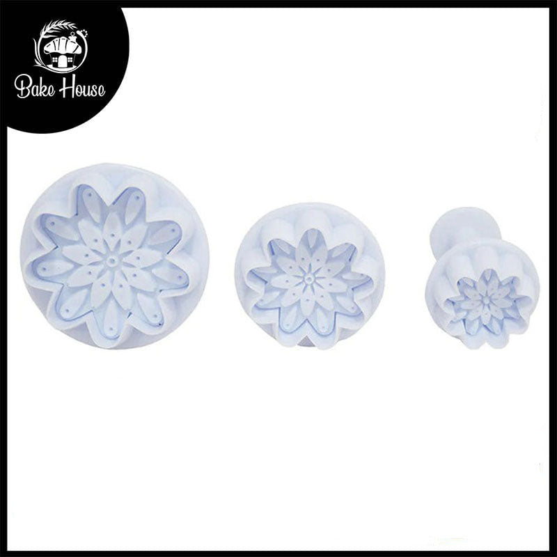 Chrysanthemum Flower Plunger Cutter 3Pcs Set