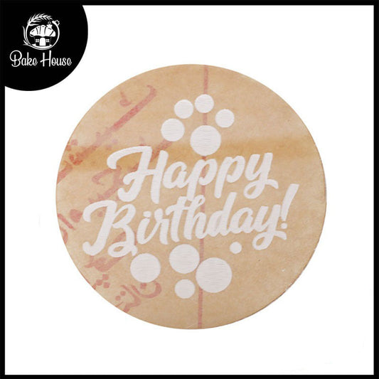 Happy Birthday Fondant Stamp Plastic