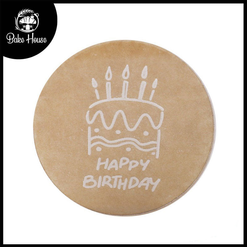 Happy Birthday Fondant Stamp Plastic