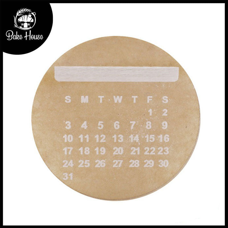 Calender Fondant Stamp Plastic Design 1