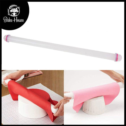 Fondant Dough Rolling Pin Plastic Large Size (Diameter 3.5 cm)