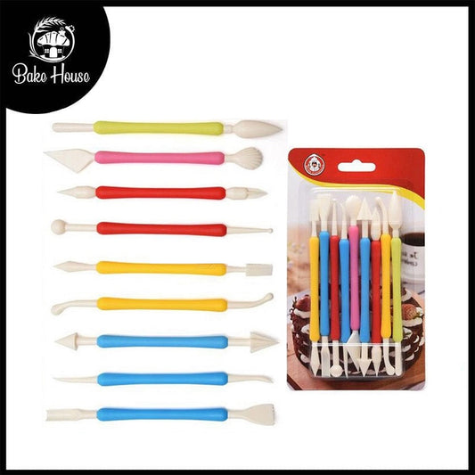 Fondant Modeling Tools 9Pcs Set Colorful