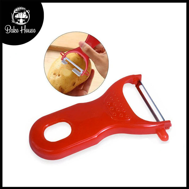 Fruit & Vegetable Peeler Plastic With Steel Blade