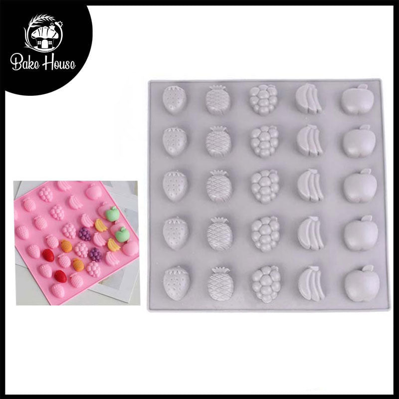 Fruits Silicone Chocolate Mold 25 Cavity