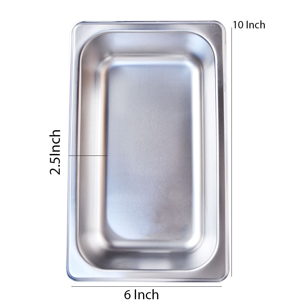 GN Pan Kitchen Stainless Steel 10*6*2.5 Inch