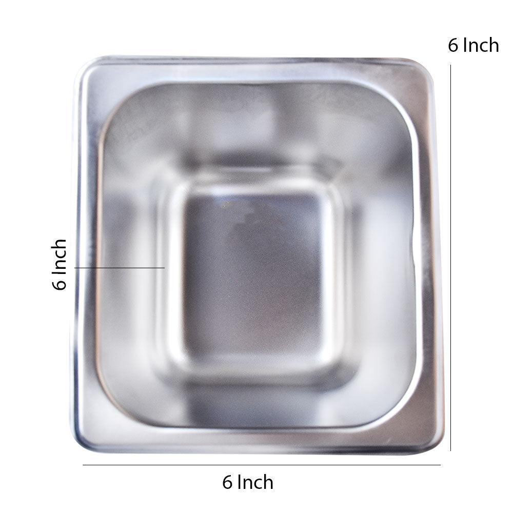 GN Pan Kitchen Stainless Steel 6*6*6 Inch