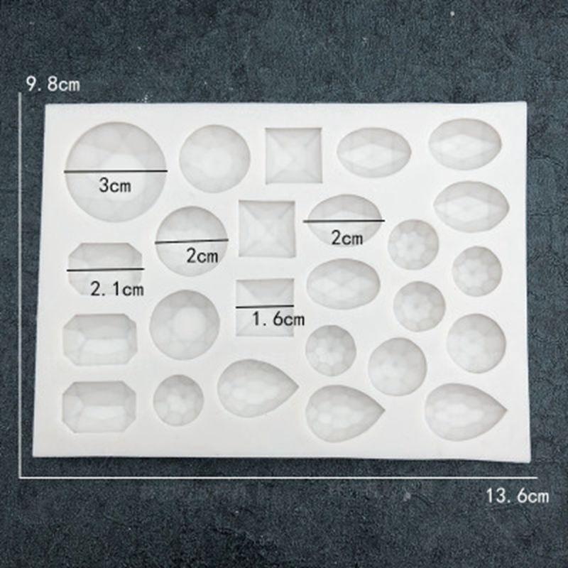 Gemstones Silicone Fondant & Chocolate Mold 25 Cavity