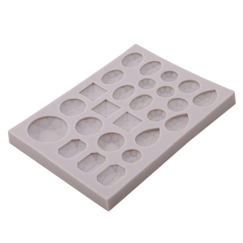 Gemstones Silicone Fondant & Chocolate Mold 25 Cavity