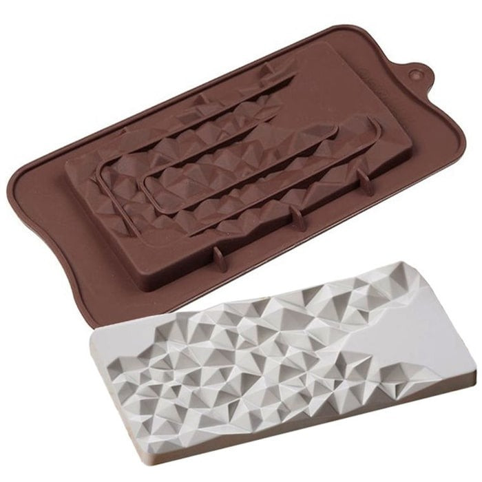 Geometric Chocolate Bar Mold Silicone