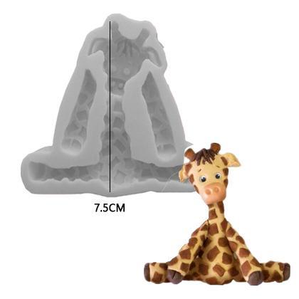 Giraffe Kid Silicone Fondant & Chocolate Mold