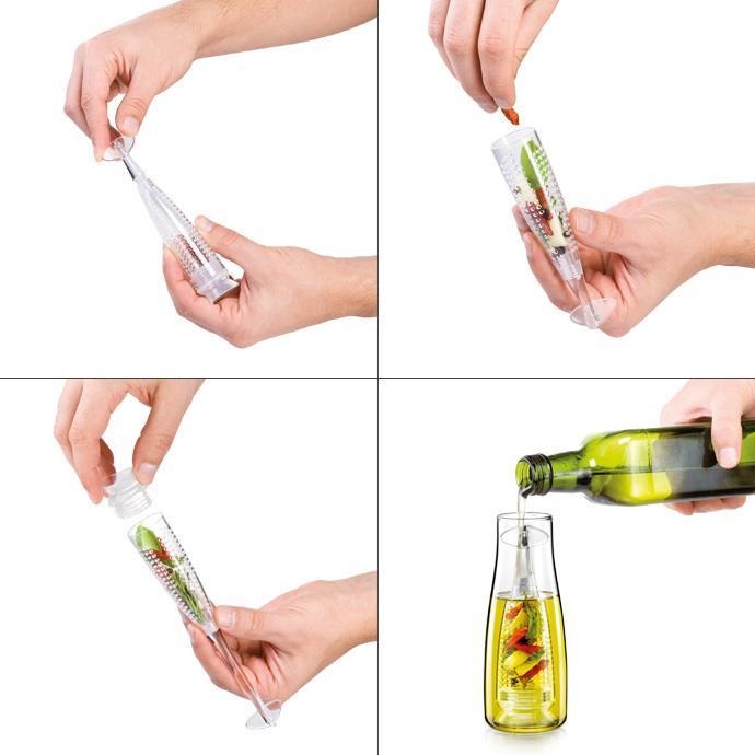 Glass Oil Bottle 500ml With Infuser