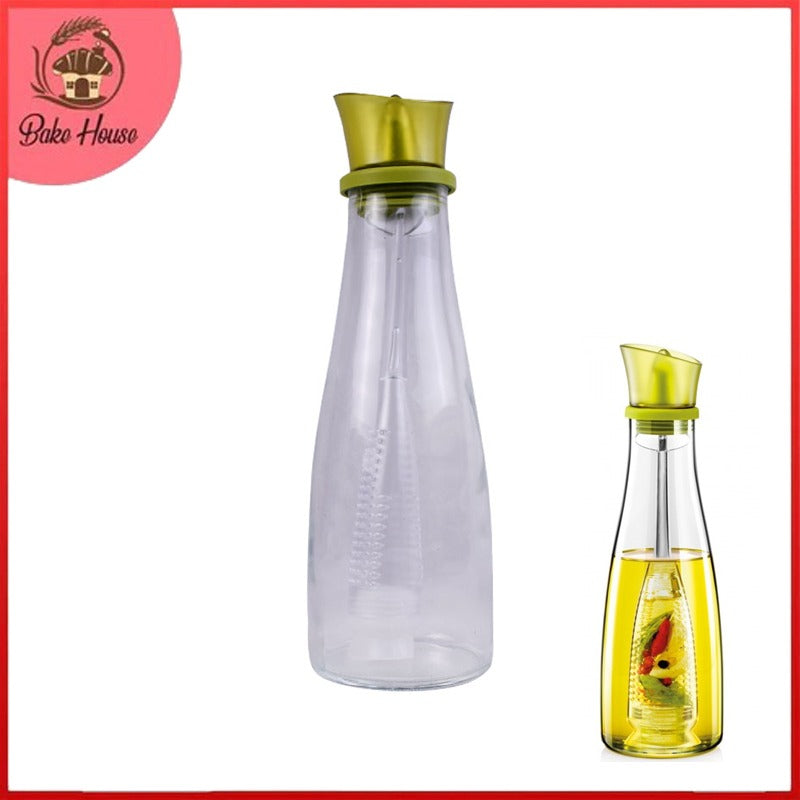 Glass Oil Bottle 500ml With Infuser